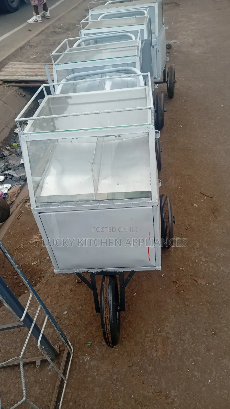 Heavy Duty Mild Steel Eggs Trolley Display.