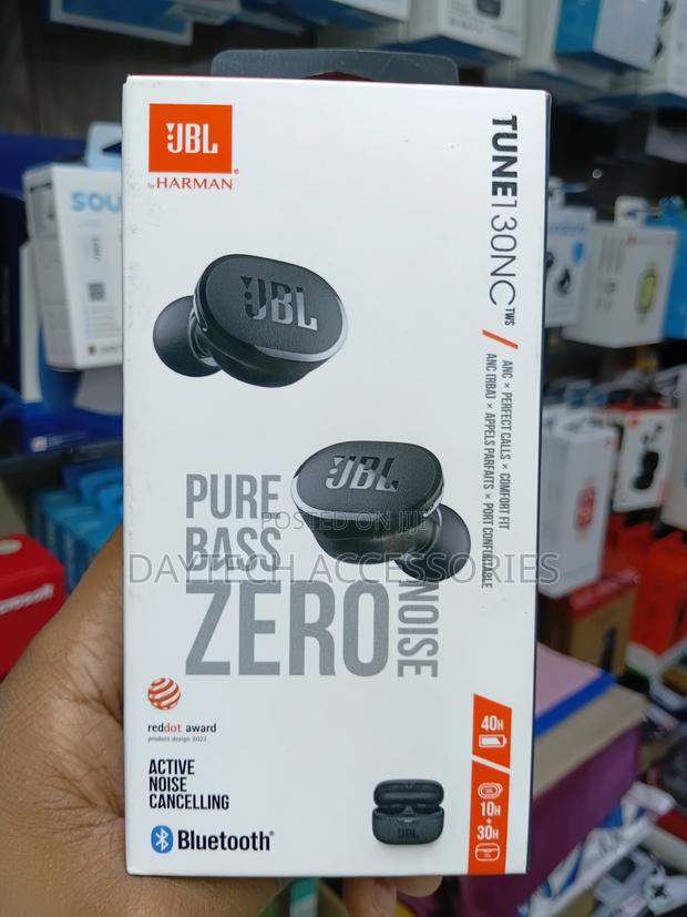 JBL Tune 130 True Wireless Noise Cancelling Earbuds - Black - thumbnail 4