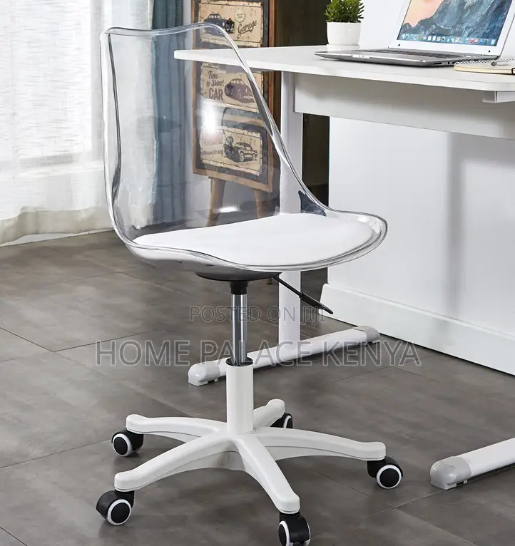Study Chair Acrylic Leather Padded Rolling Home Home Office Chair