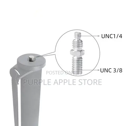 Doublehead Tripod Adapter Screw 1/4- 3/8 for Camera,Monopod