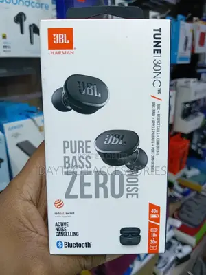 JBL Tune 130nc True Wireless Noise Cancelling in-Ear Earbuds in Black