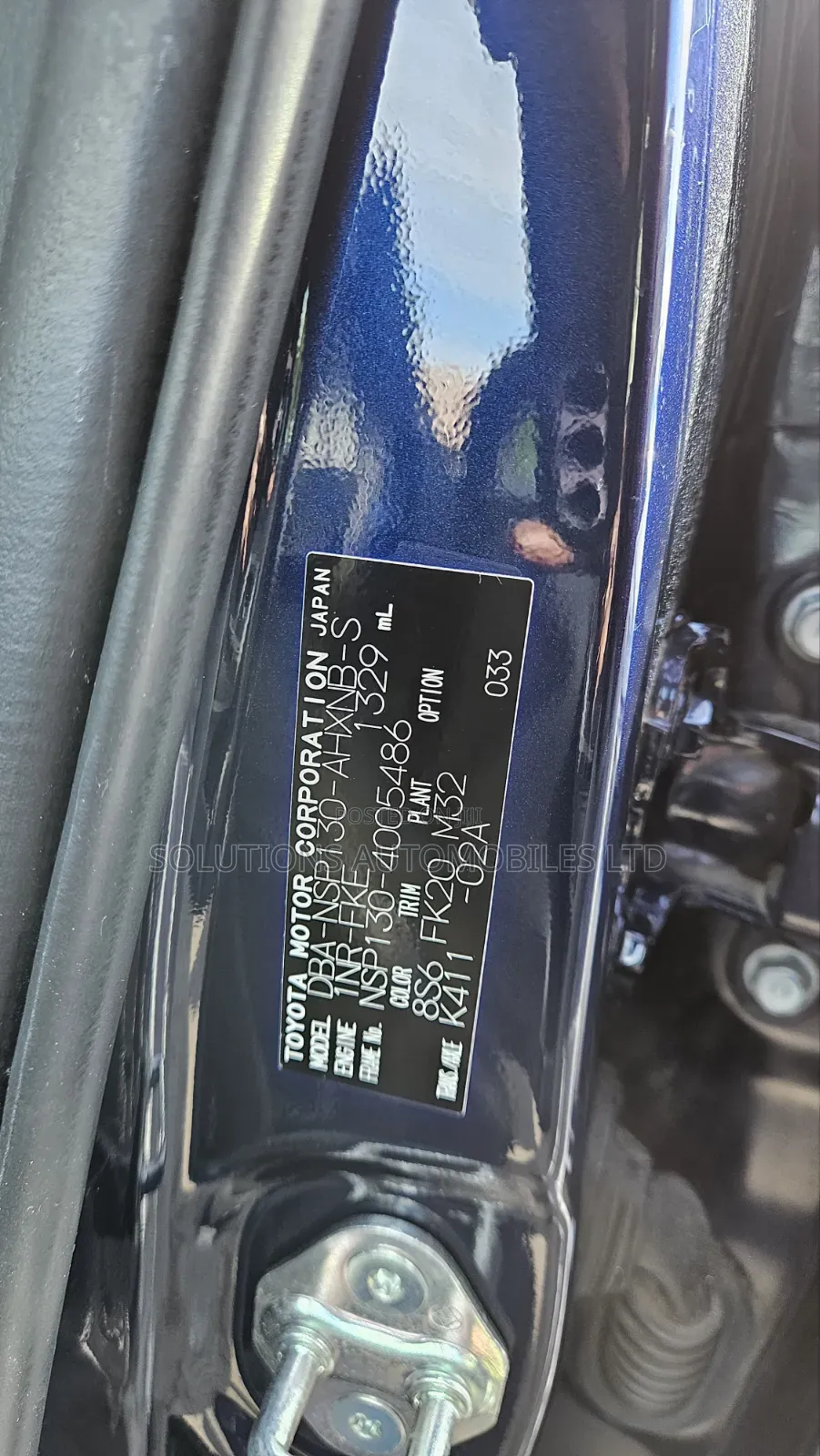 Toyota Vitz 1.3 FWD 5dr 2019 Blue