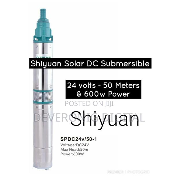 Shiyuan Solar Dc Submersible Water Pump 24volts 50meters 600w