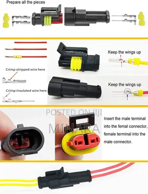 352 Pcs, Waterproof Automotive Wire Connectors Kit, 1 2 3 4 Pins