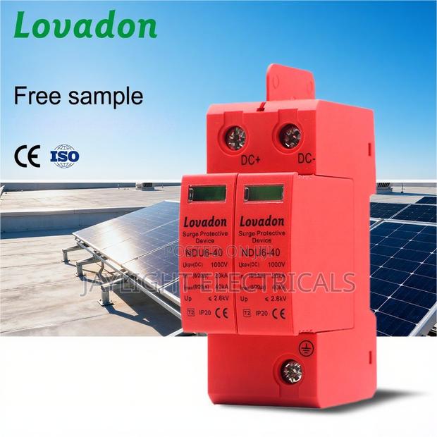 1000v 2p SPD Dc Lightning Arrester Solar Surge Protector - main view