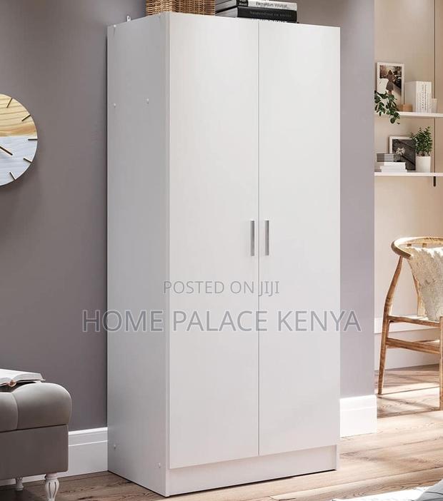 Wardrobe: Double Door Compact Bedroom Storage - thumbnail 4