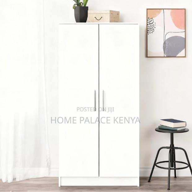 Wardrobe: Double Door Compact Bedroom Storage - thumbnail 8