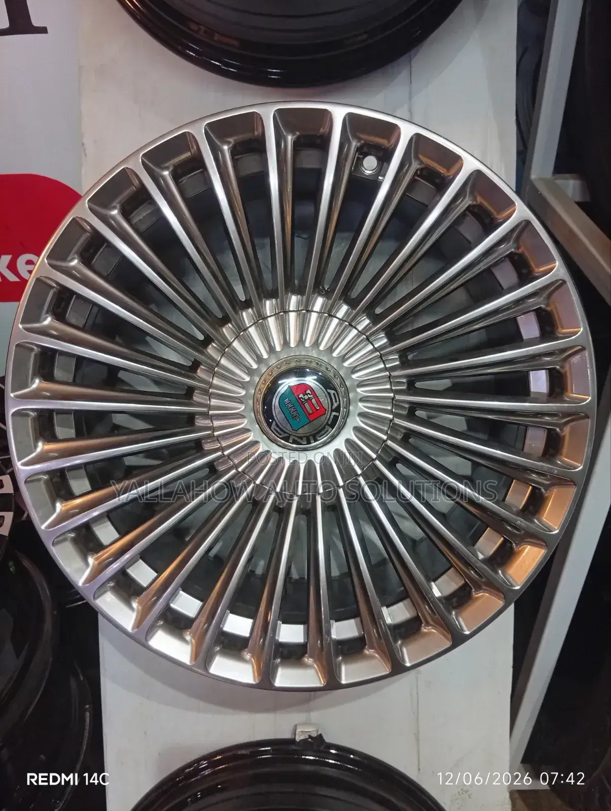 17" Alpina Style Multi-Spoke Wheels Silver Finish