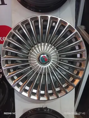 17" Alpina Style Multi-Spoke Wheels Silver Finish