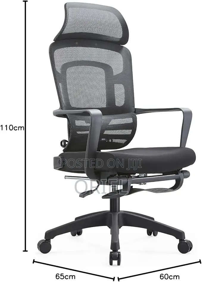 Office Chair : Executive Black Ergonomic Office Chair