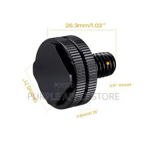 3/8′′ Male Thread Adapter Screw to Cold Shoe