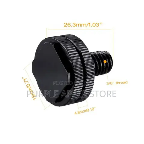 3/8′′ Male Thread Adapter Screw to Cold Shoe