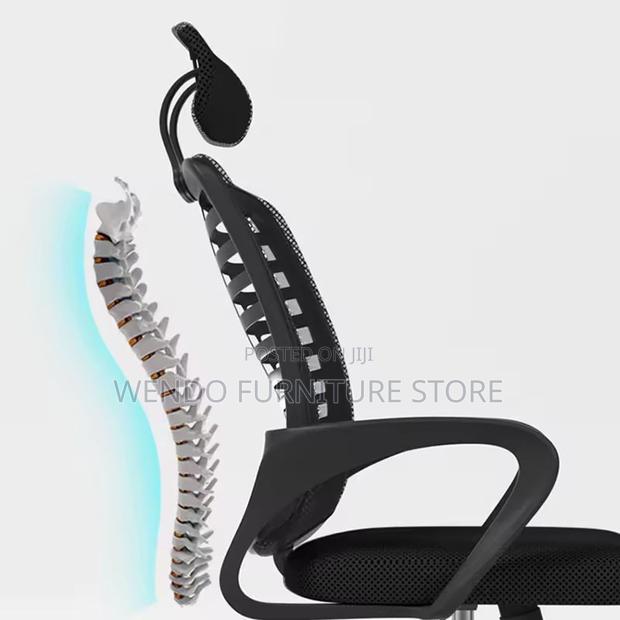Office Chairs; Ergonomic Headrest Fabric Office Chairs - thumbnail 2
