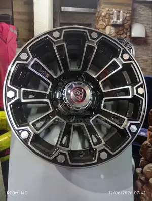 15-Inch Commercial Alloy Rims | Rugged Black Silver
