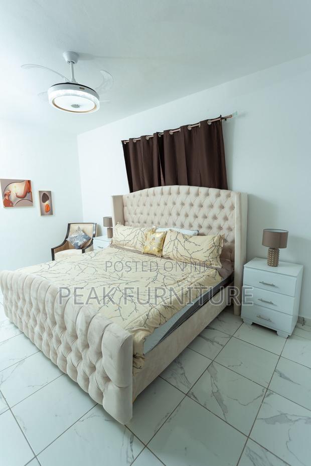Modern Upholstered 6 by 6 Bed With Cabinets - thumbnail 2