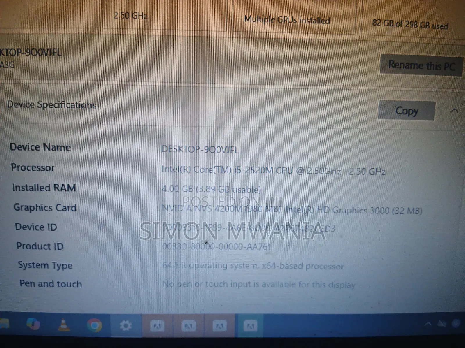 Laptop Lenovo Thinkbook 14 4GB Intel Core i5 SSD 320GB