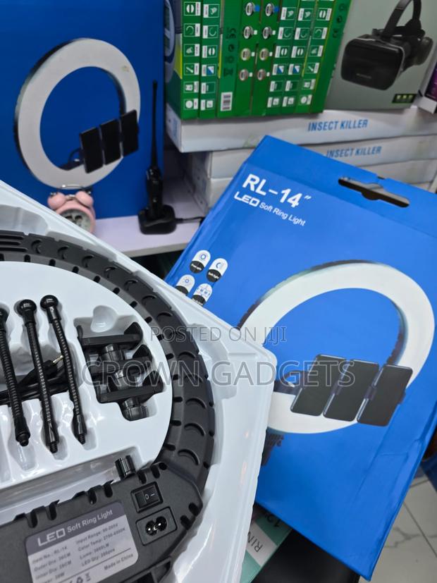 14 Inch Rl-14 Ring Light With Remote and Tripod Stand