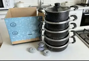 14-Piece Non-Stick Granite Cookware Set