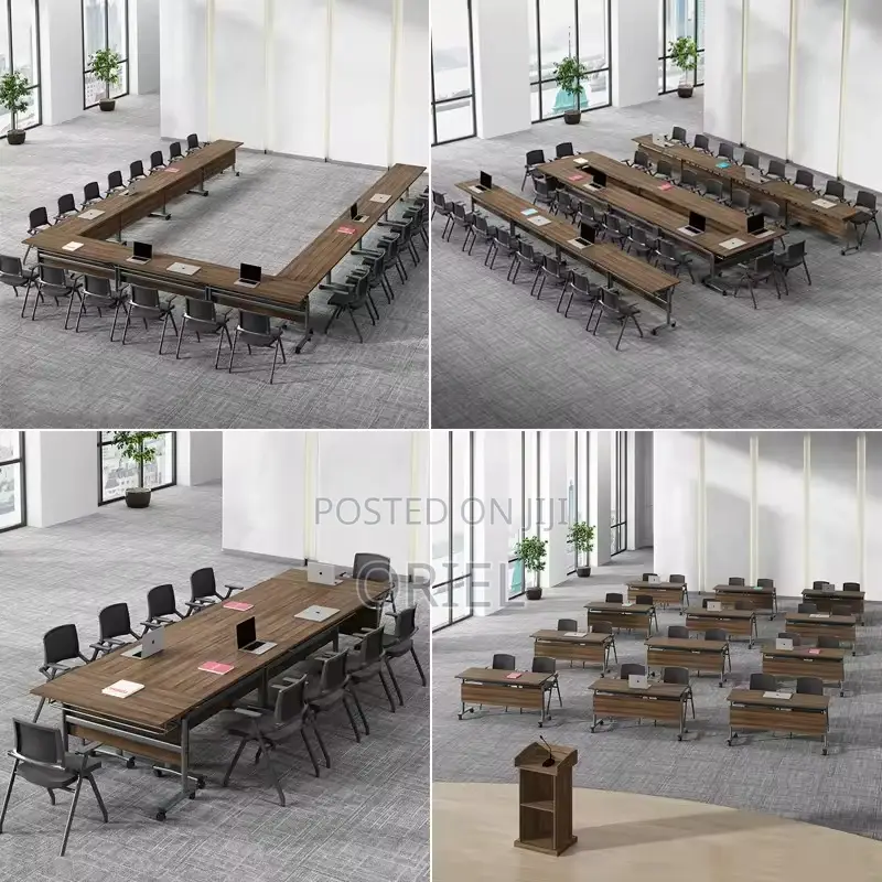 Office Table : 1.4m Foldable Training Office Seminar Table