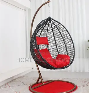 Balcony Chair: Modern Egg Basket Swing Chair for Patio With Cushions