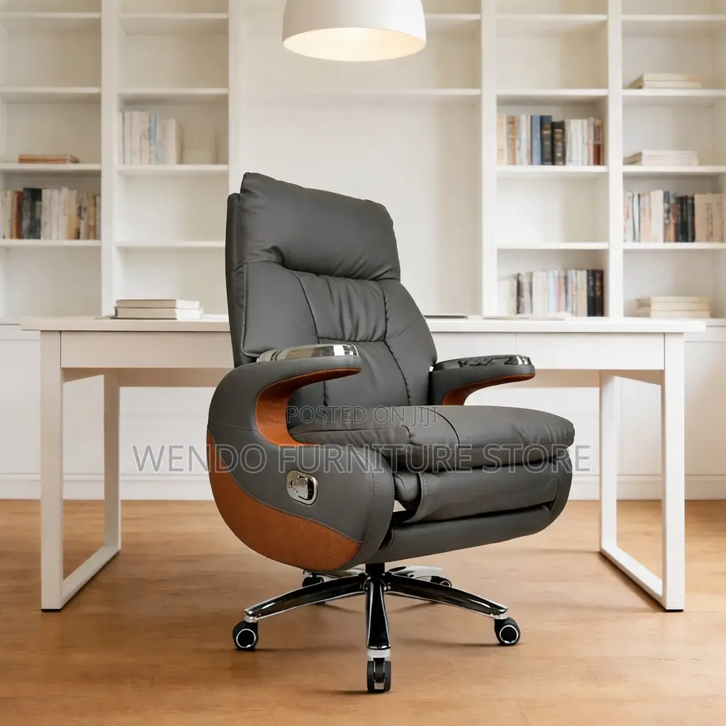 Office Chairs; Executive Heavy Leather Office Chairs