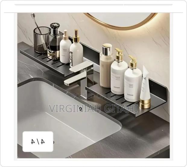 Metallic Faucet Storage Rack - thumbnail 2