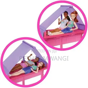 Barbie Dream Camper Playset With Roof Tent