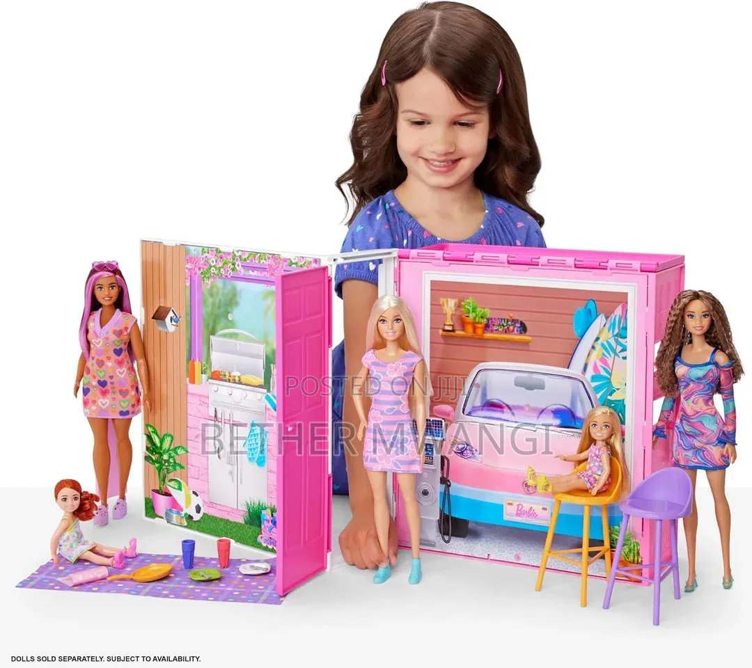 Barbie Getaway Doll House With Barbie Doll