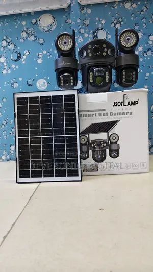 *Triple Lens 4g PTZ Solar CCTV Camera With Three Screens* 