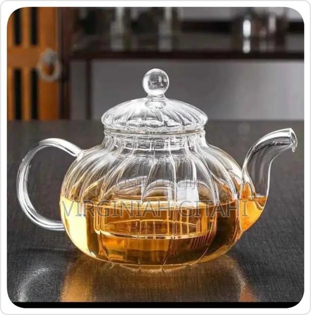 800ml Striped Teapot Borosilicate