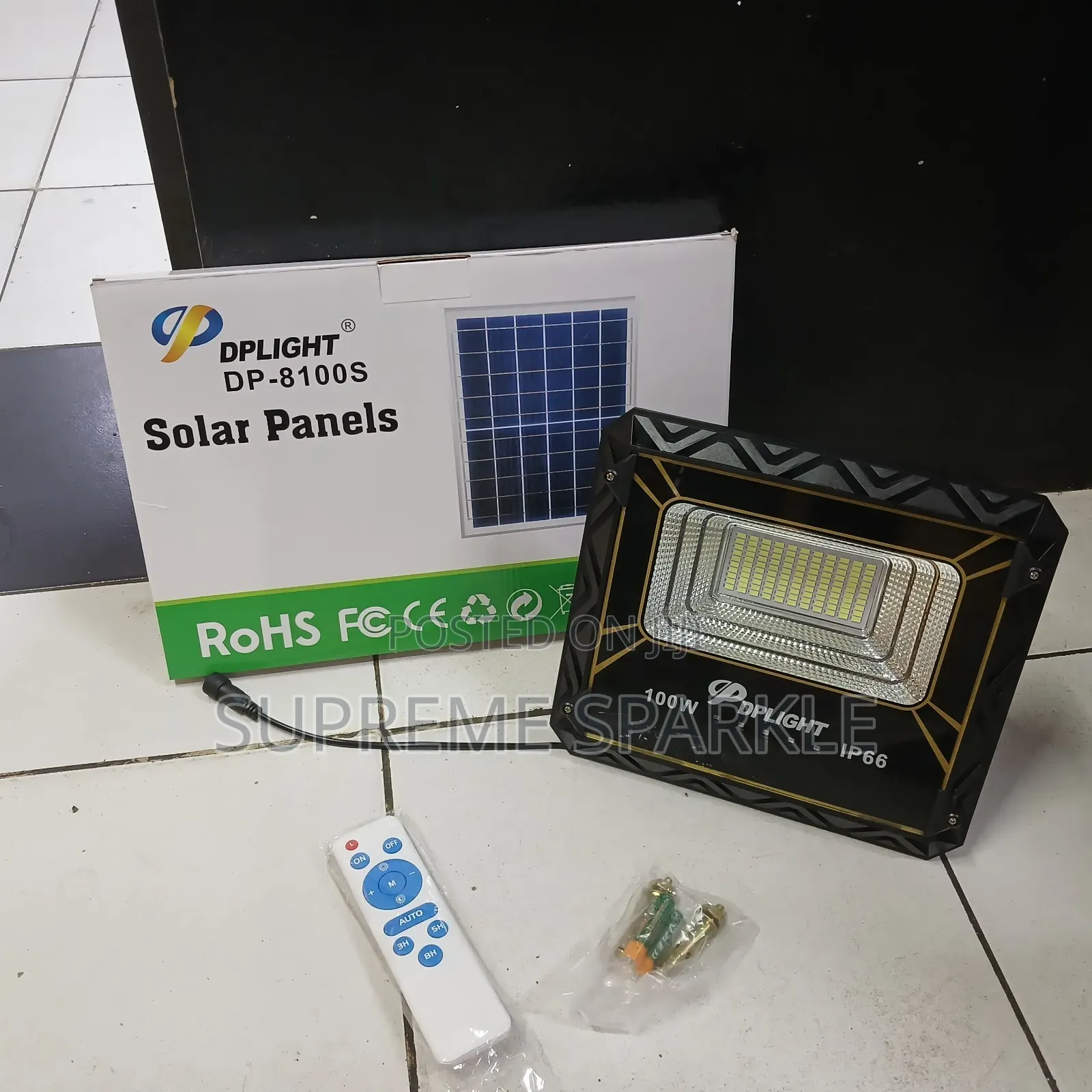 100w Solar Powered Floodlight.