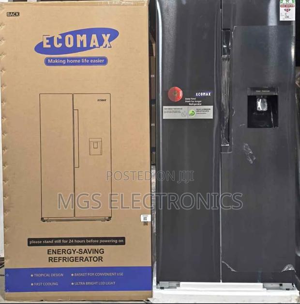 Ecomax 454 Litres Dark Silver Side By Side With Dispenser
