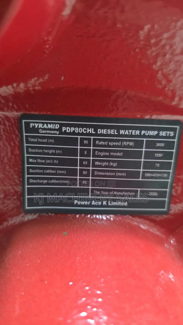 Pyramid Germany Pdp80chl Diesel Water Pump 16hp - thumbnail 5