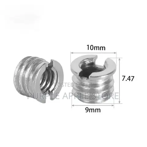 Standard 1/4′′ Female to 3/8′′ Male Screw Adapter