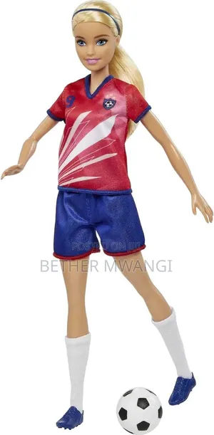 Barbie Careers Fashion Doll, Soccer Player With Blonde Ponytail