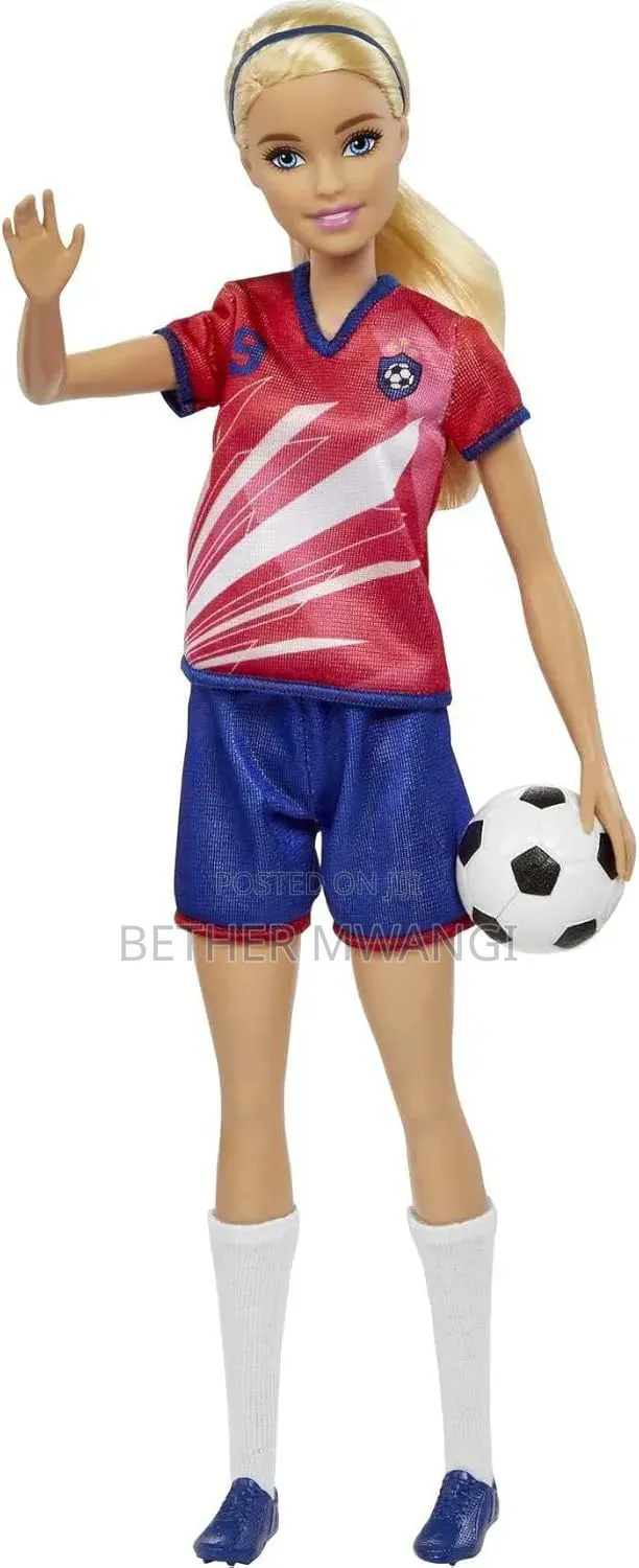 Barbie Careers Fashion Doll, Soccer Player With Blonde Ponytail