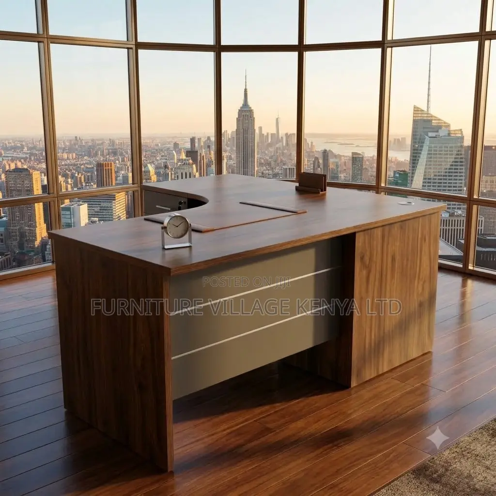 Curved Imported Office Desk.