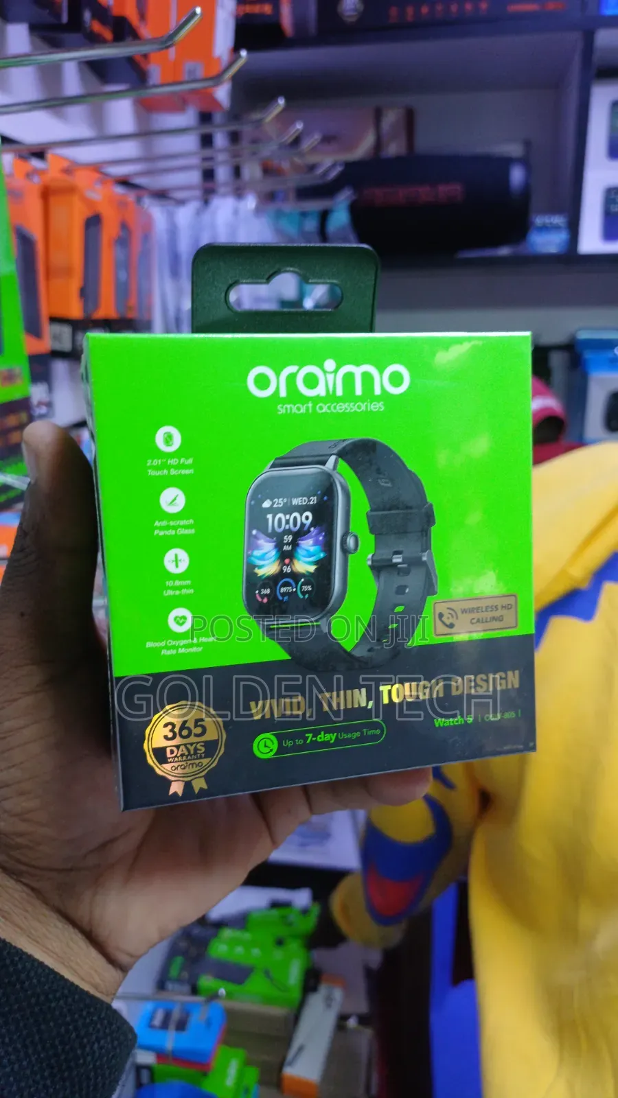 Oraimo Watch 5 2.01 Inch Panda Glass Waterproof Smart Watch
