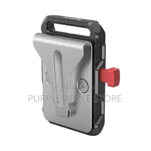 Mini v-Mount Battery Plate With Belt Clip