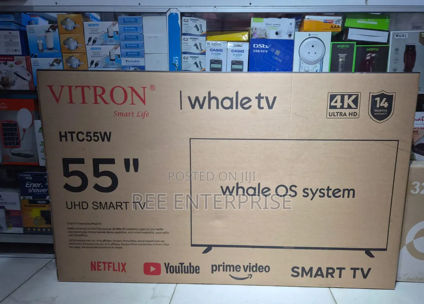 Vitron 55"inches Whale Os Smart Uhd Tv