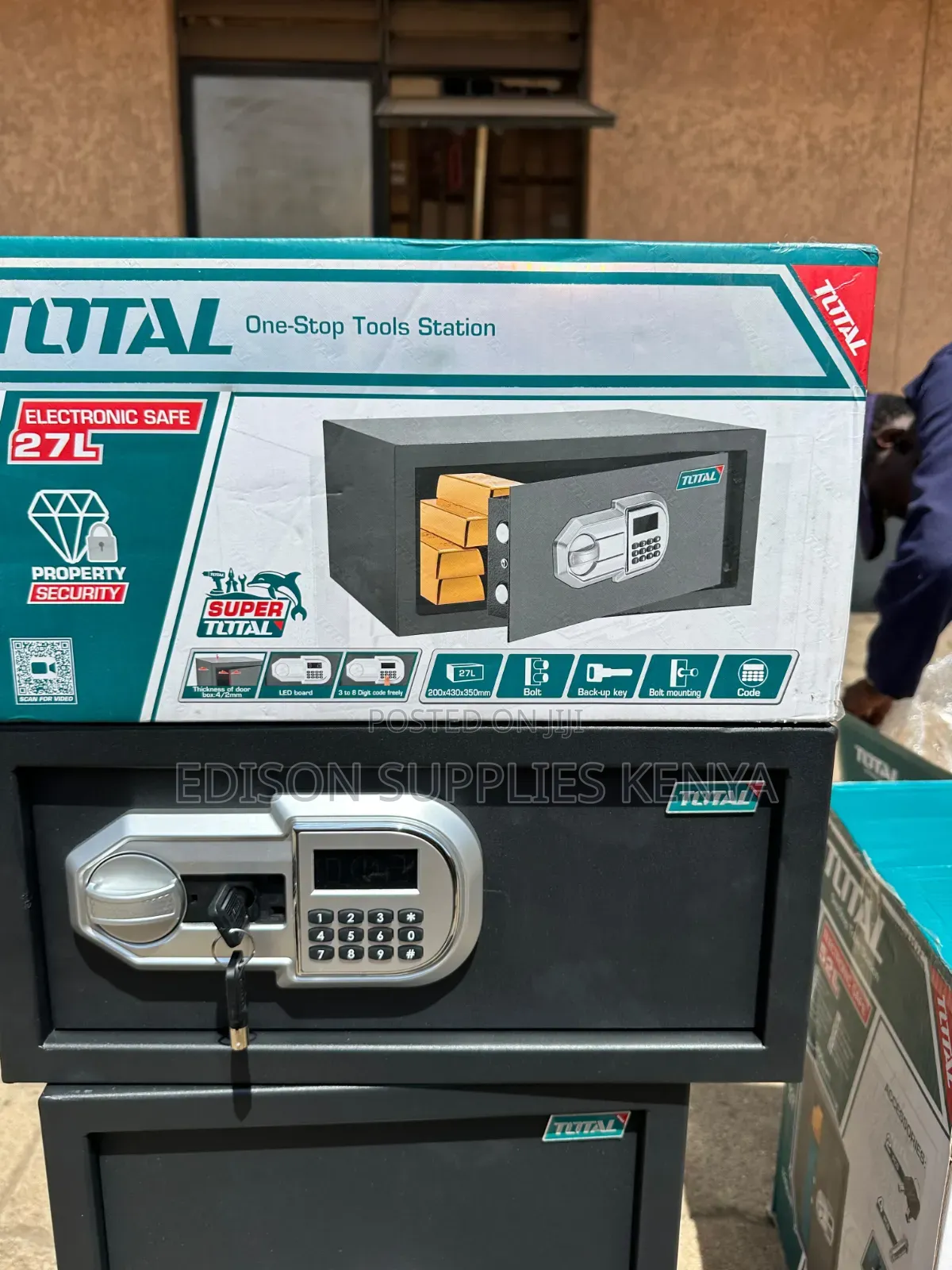 Safe Box Total Electronic Safe 27 L Digital Lock Security Jewelry Cash