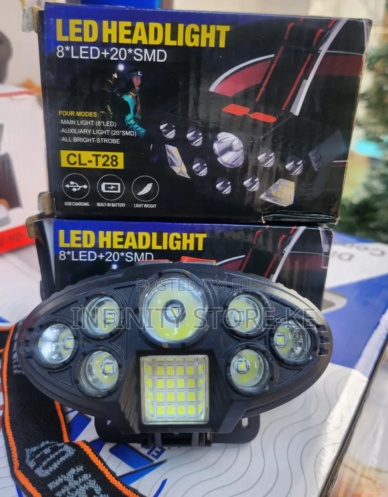 F-t26 Led Headlight Usb Headlamp