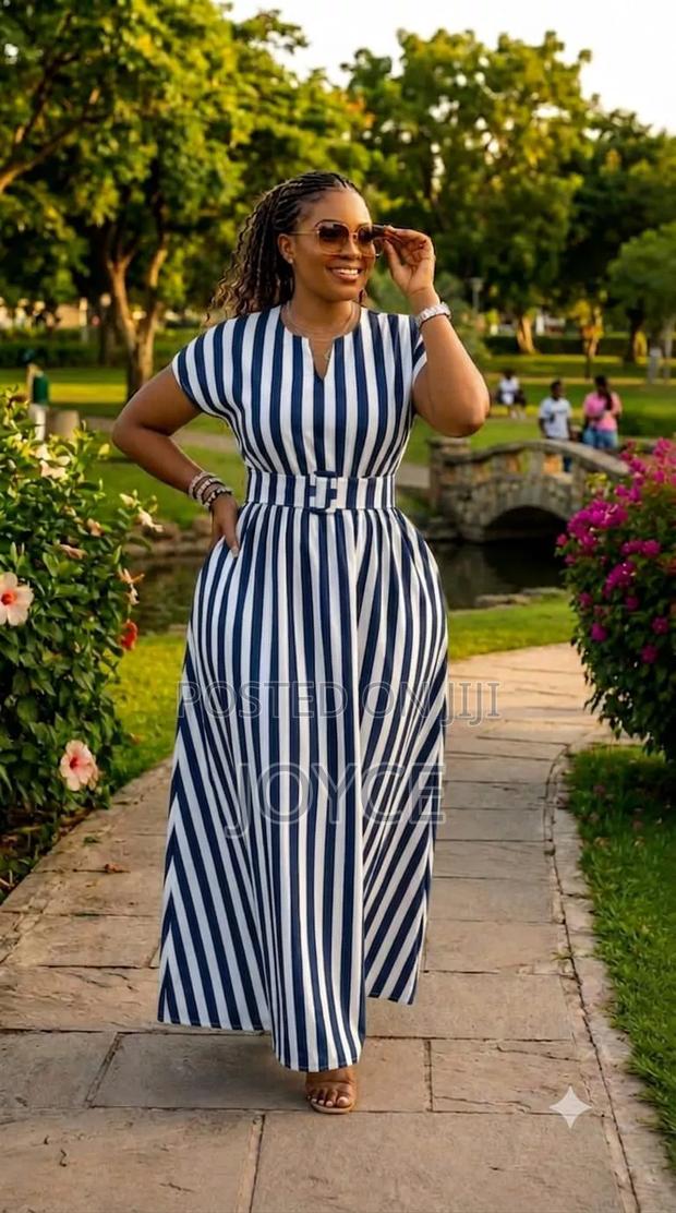 Stripped Shift Dress - thumbnail 4