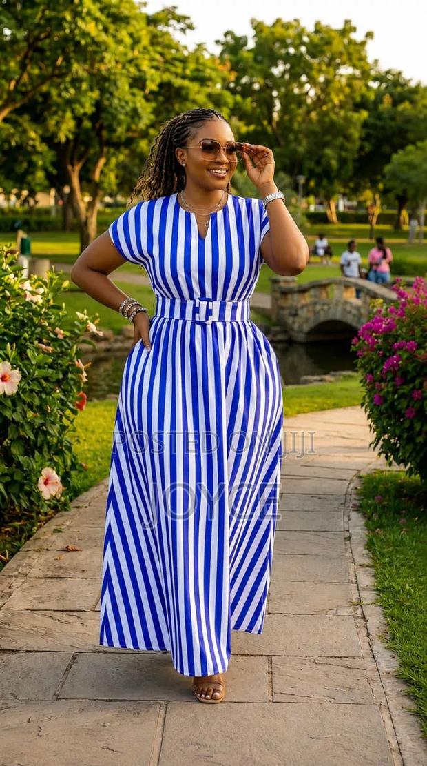 Stripped Shift Dress - thumbnail 2