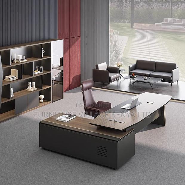 Imported Ceo's Table With Extension - thumbnail 7