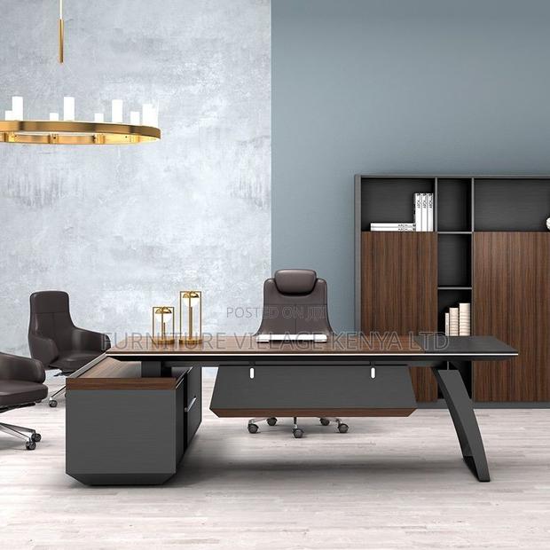 Imported Ceo's Table With Extension - thumbnail 8