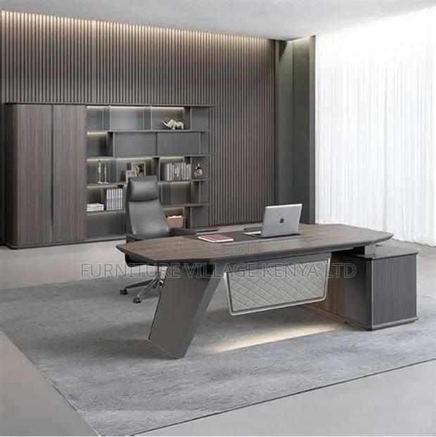 Imported Ceo's Table With Extension - thumbnail 9