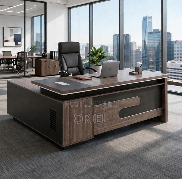Office Desk : L-Shaped 160cm Executive Office Desk - thumbnail 2