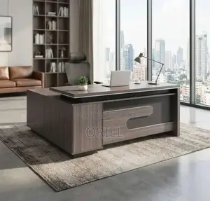 Office Desk : L-Shaped 160cm Executive Office Desk