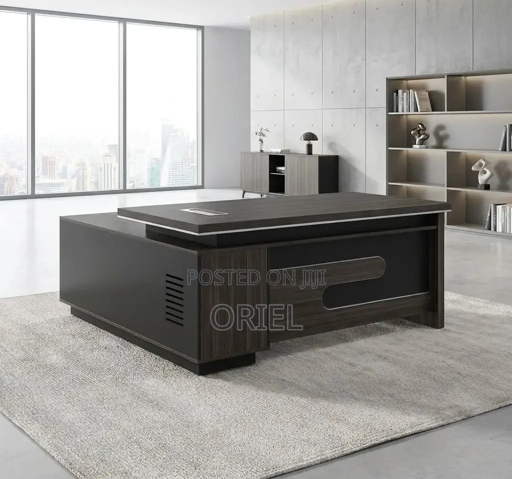 Office Desk : L-Shaped 160cm Executive Office Desk